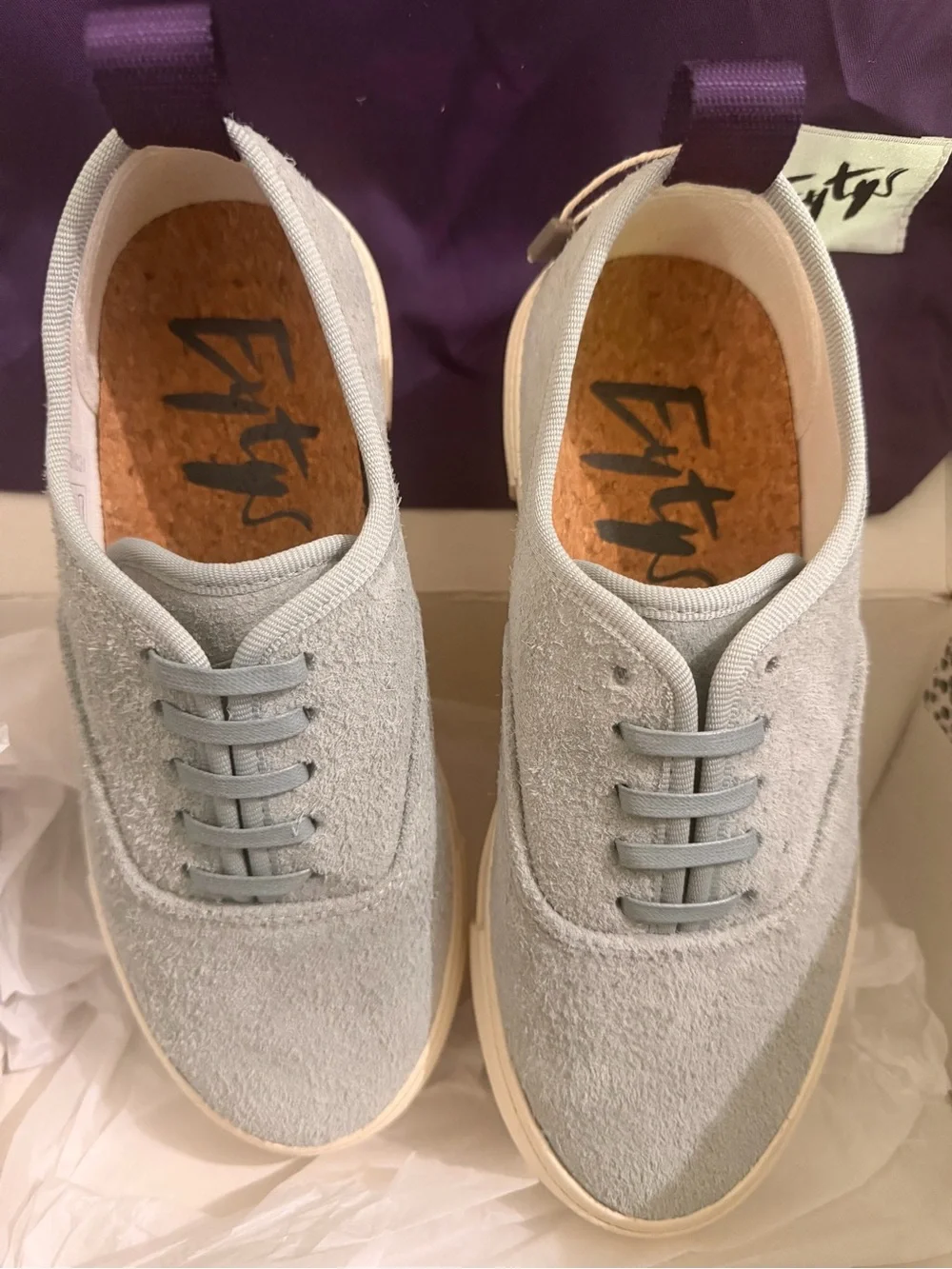 Eytys Women's Mother Suede Platform Sneaker Size 5.5 US